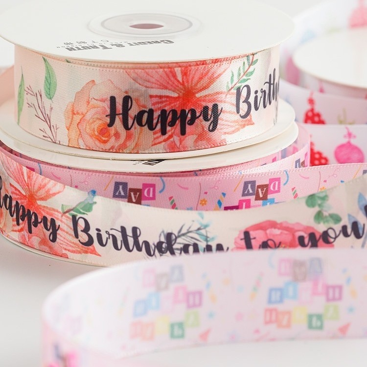 Color Heat Transfer Craft Gift Ribbon