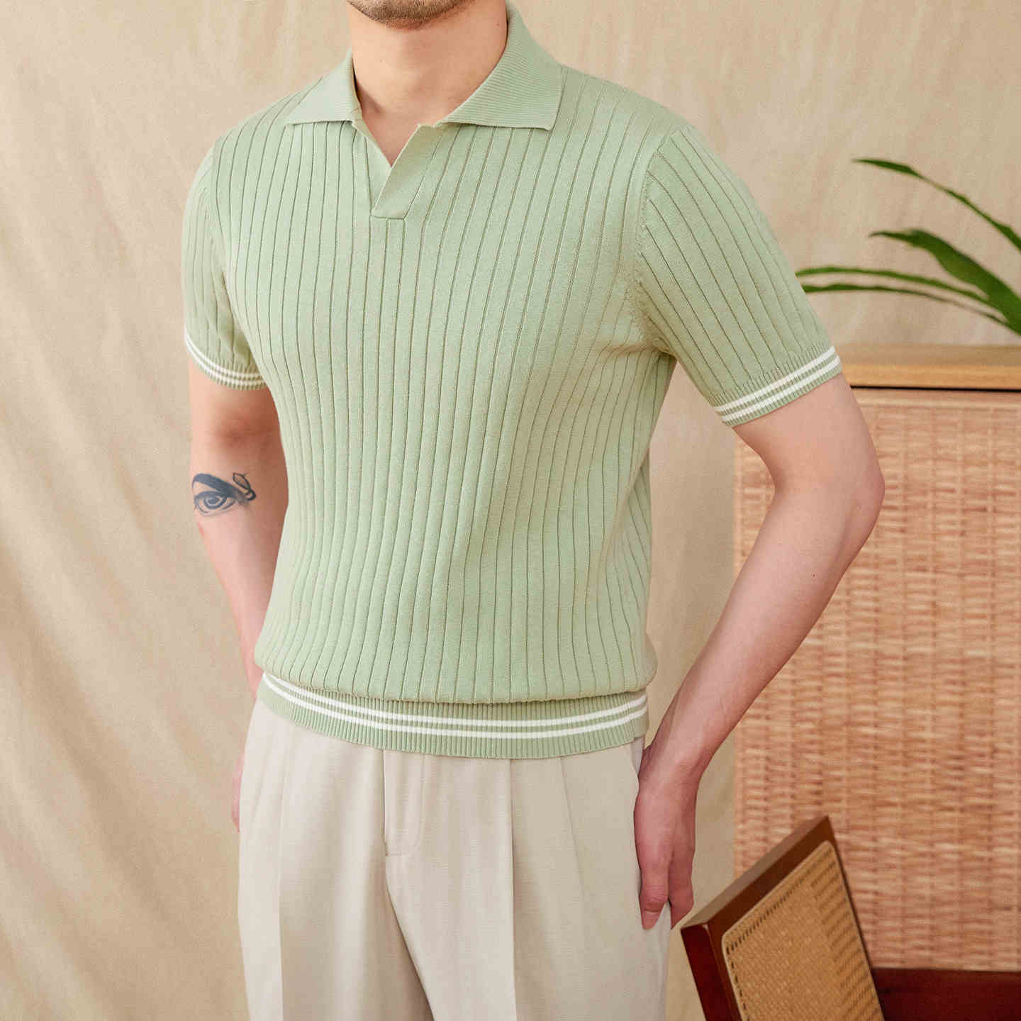 Trendy Lapel T-Shirt