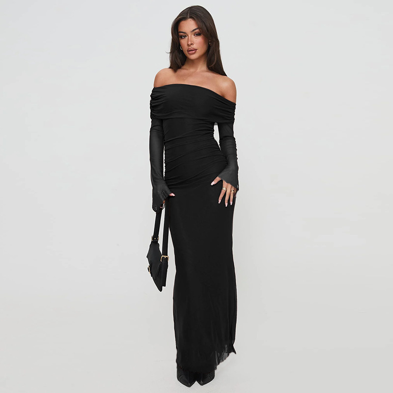 Women's Fashion Slim Mesh Dress - Image 6