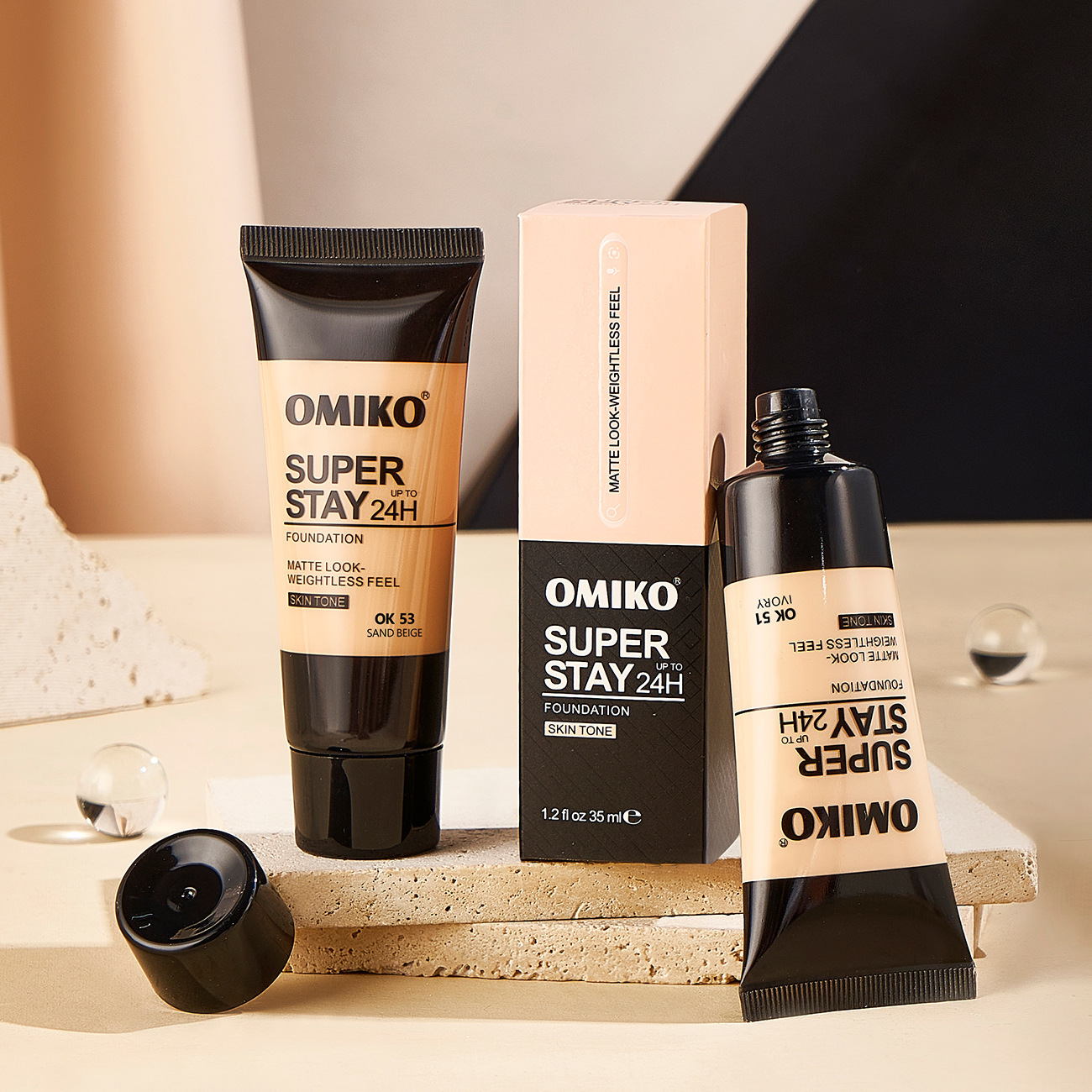 Smear-Proof Makeup Liquid Foundation