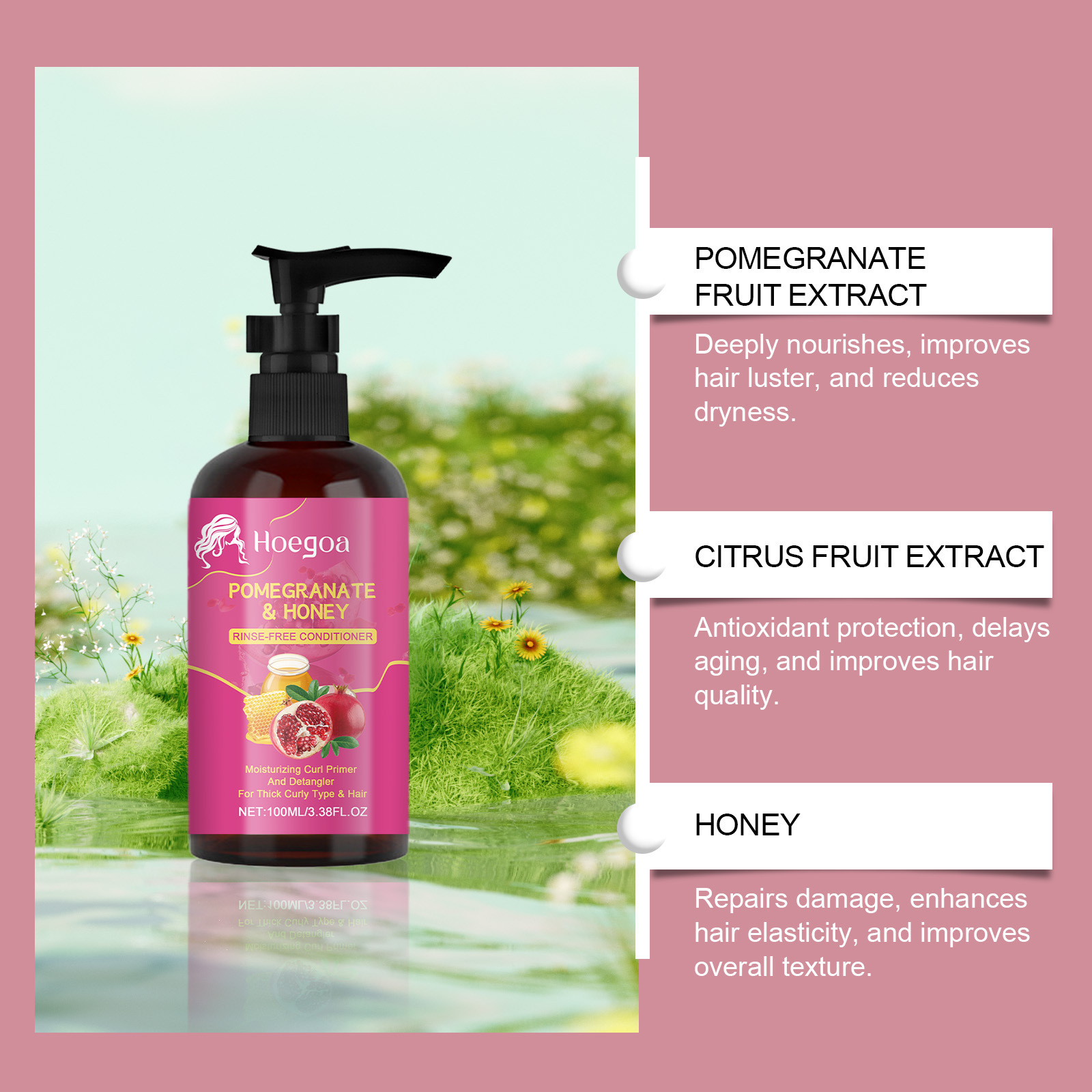 Pomegranate Leave-in Hair Conditioner - Image 4