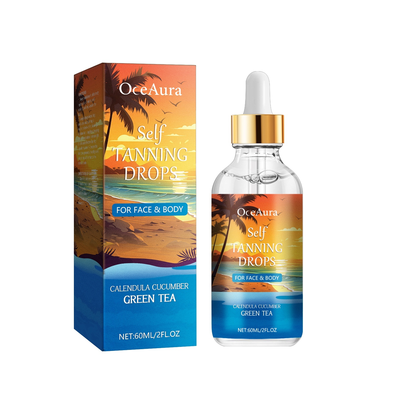 Calendula Cucumber Self Tanning Drops