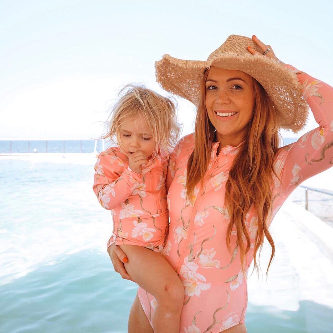 Parent-Child One-Piece Zipper Swimsuit - Image 3