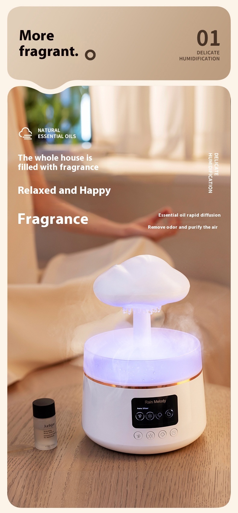 Rainbow Atmosphere Lamp Cloud Humidifier - Image 4