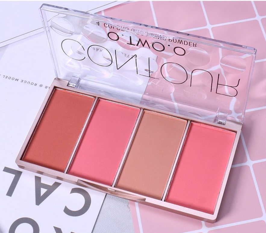 Rose Gold Four-Color Highlight Blush