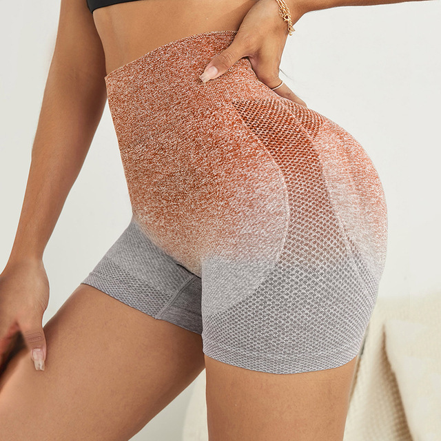 Seamless High Waist Gradient Shorts