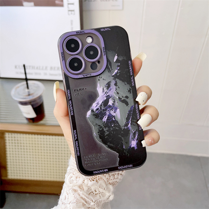 Dark Purple Landscape Mountain Peak Case - Image 6