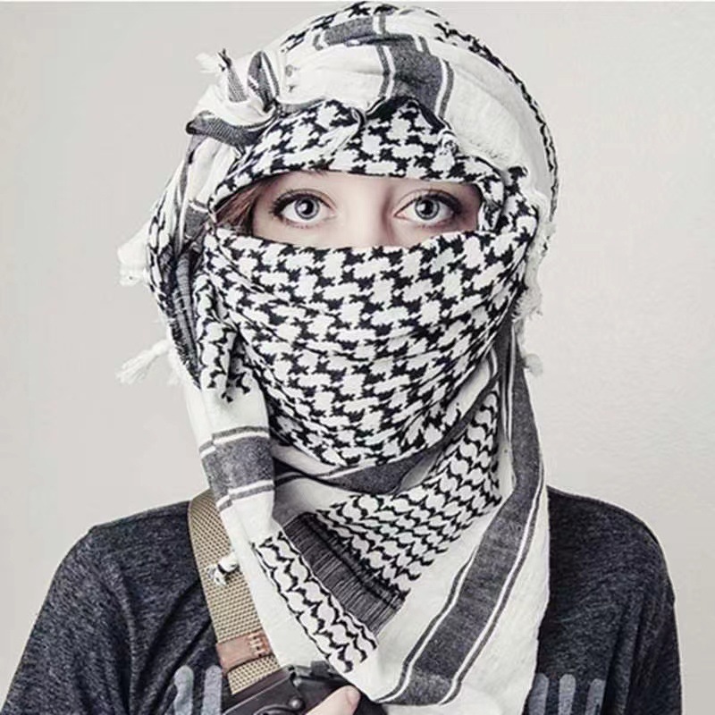 Four-Side Tassel Outdoor Tactics Headscarf