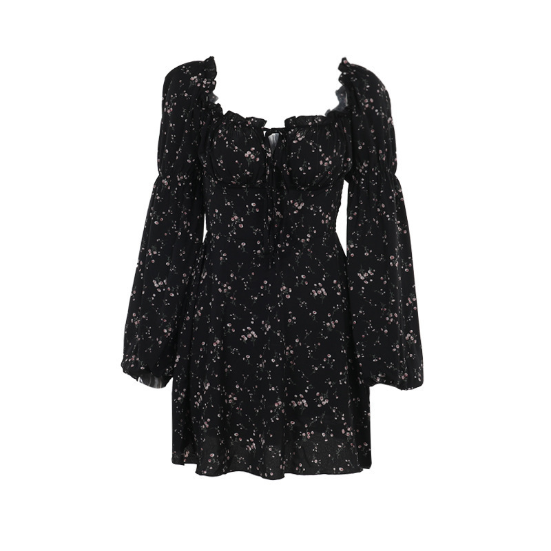 Women's Fashion Floral Long Sleeve Dress - Image 5