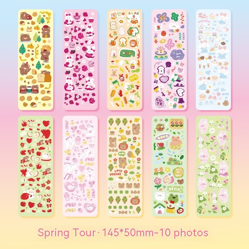 Transparent Glitter Goo Card Clamp Journal Stickers - Image 3