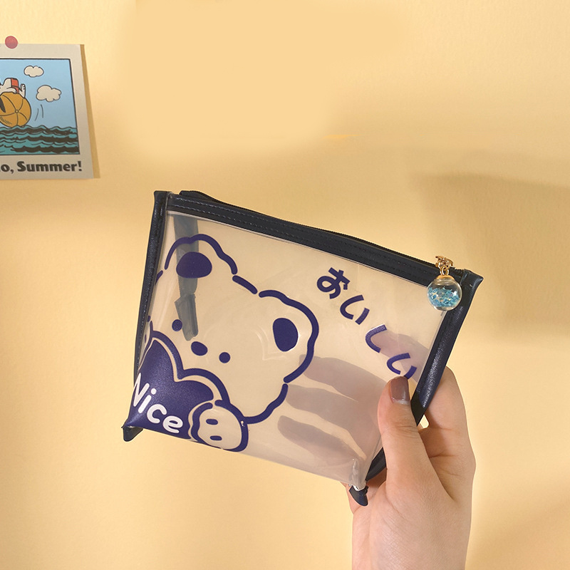 Cartoon Creative Transparent Cosmetic Bag - Image 4
