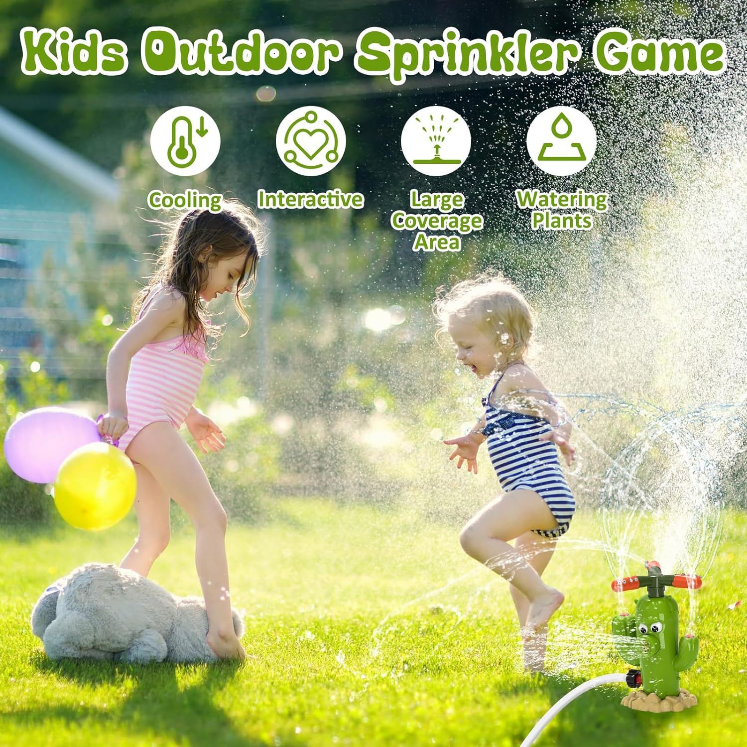 Outdoor Water Spray Cactus Toys