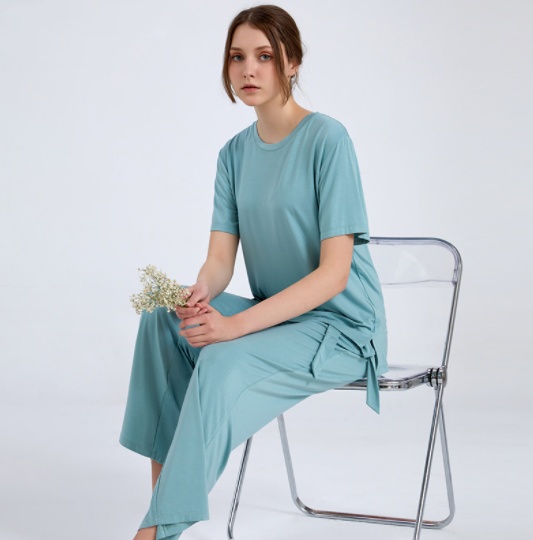 Loose And Comfortable Short-sleeved Loungewear Set - Image 5