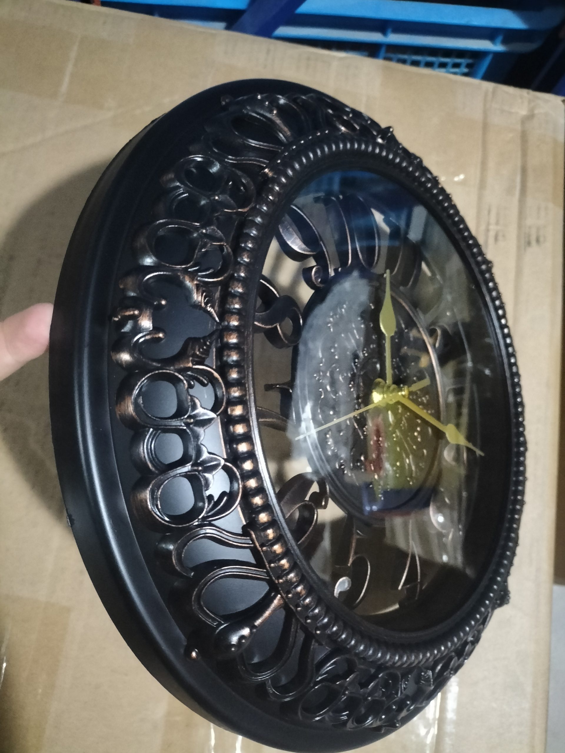 Antique Round Wall Clock - Image 9