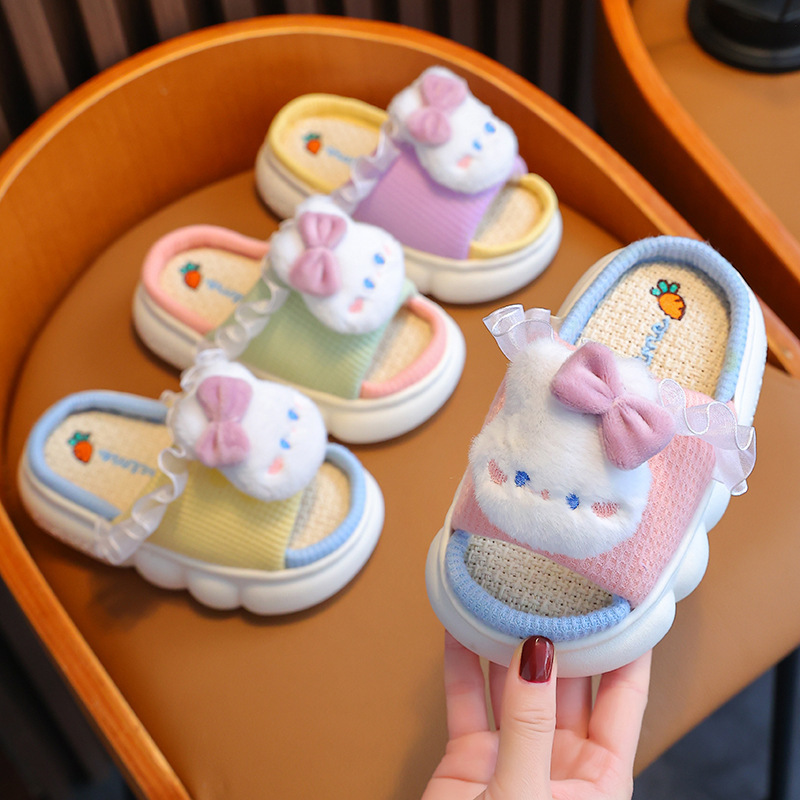 Baby Cotton Linen Slippers
