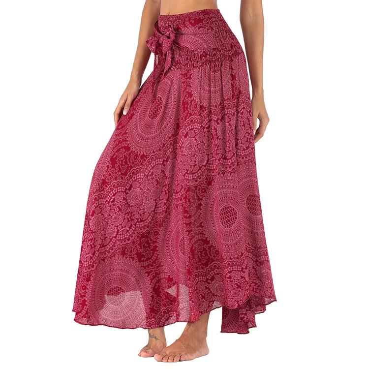 Ladies Fashion Two-Piece Swing Boho Skirt - Image 6