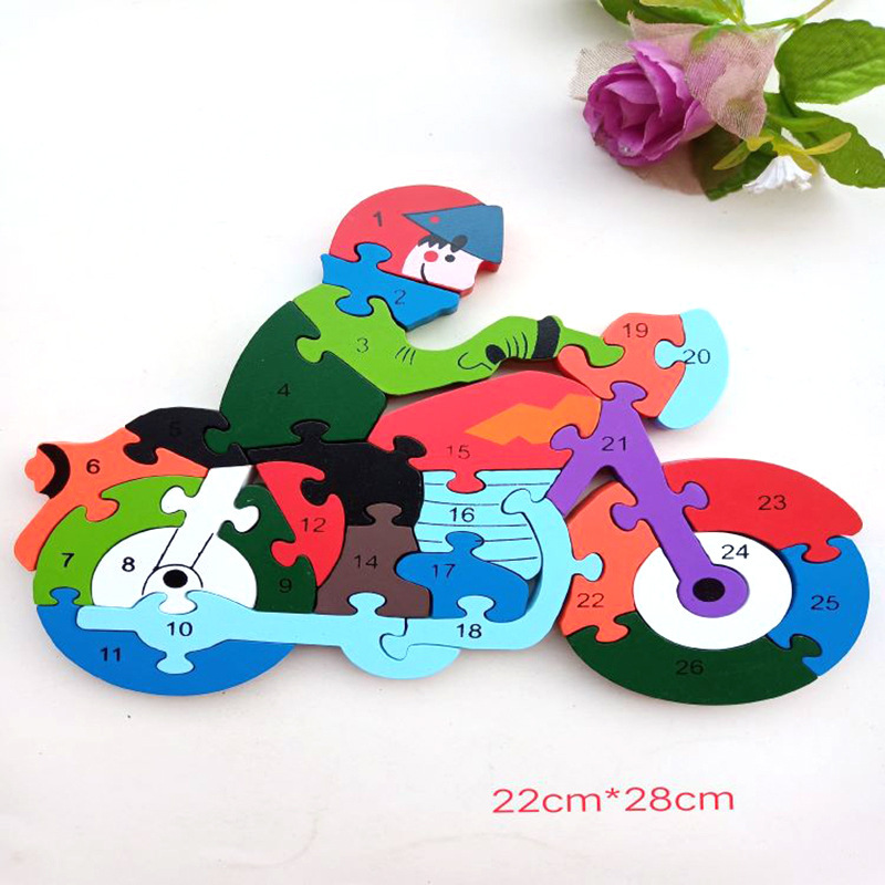 Motorcycle Three-Dimensional Puzzle Toy