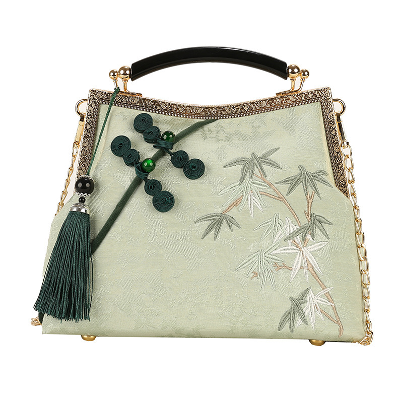 Lucky Bamboo Embroidery Handbags - Image 3