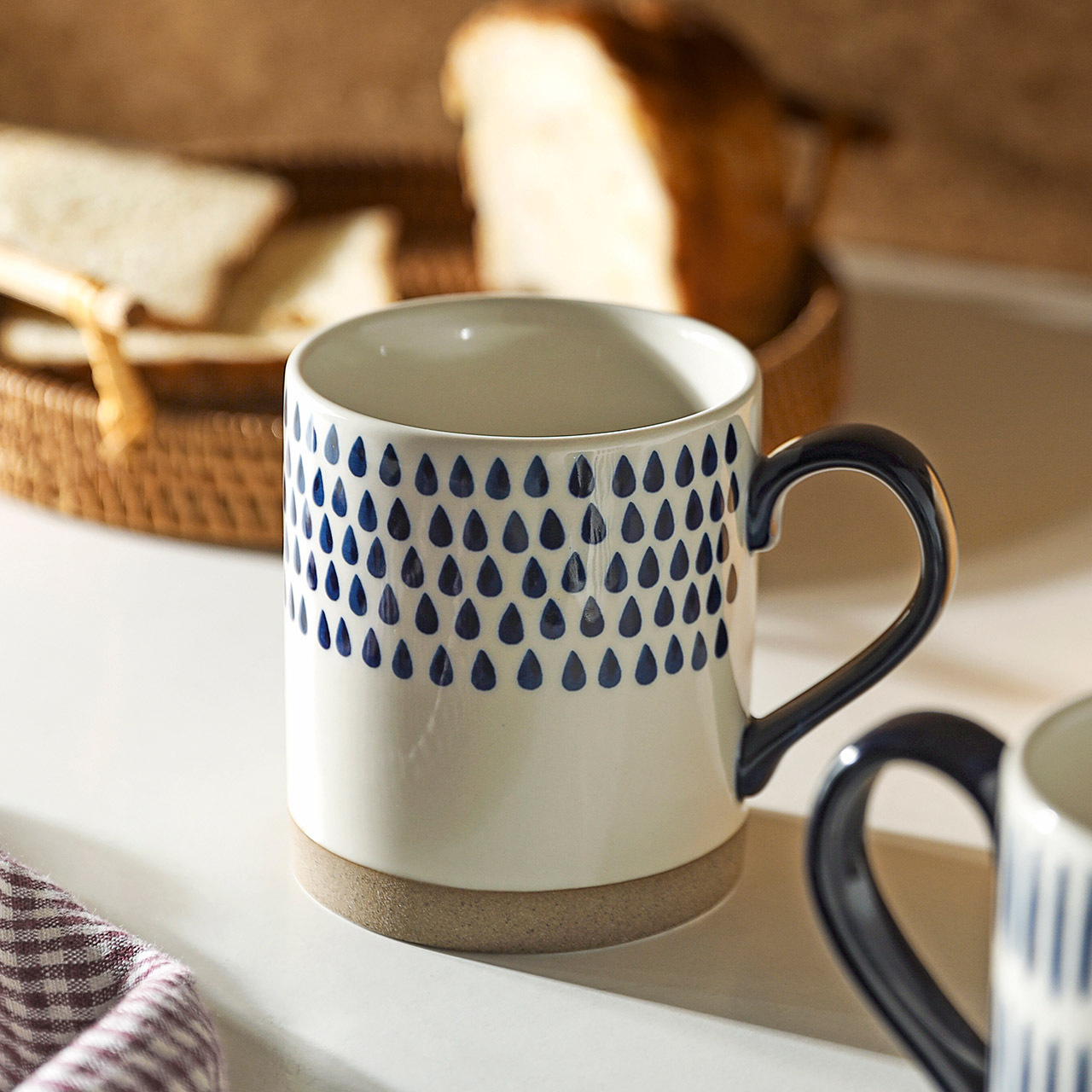 Ceramic Hand-painted Coffee Mug With Handle - Image 4