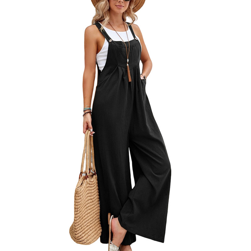 Women Long Casual Loose Jumpsuits With Pockets - Image 3