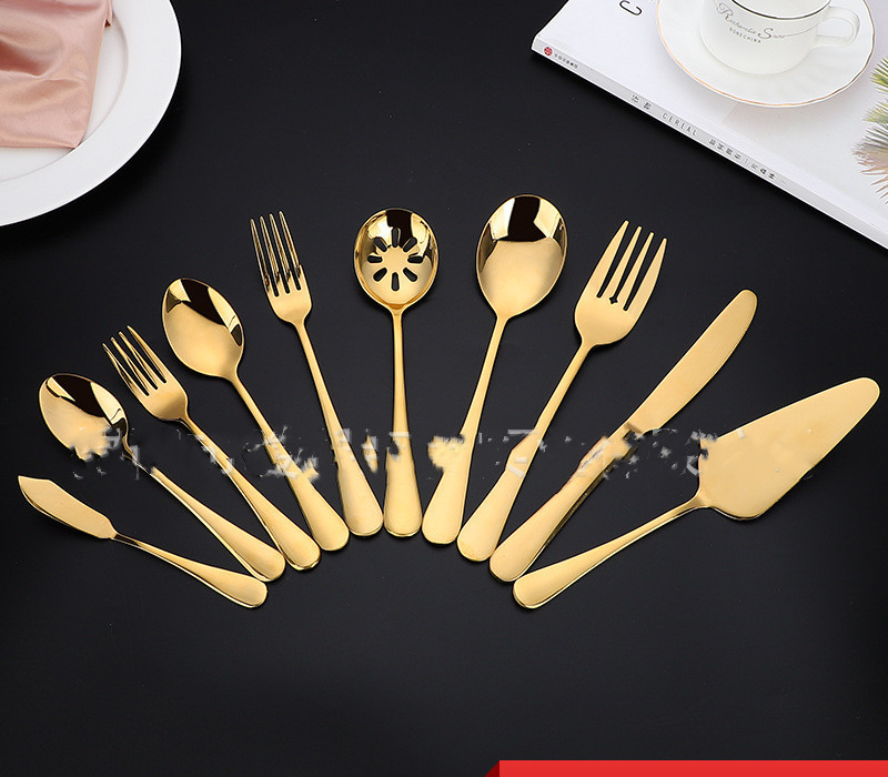 45-Piece Golden Cutlery - Image 5