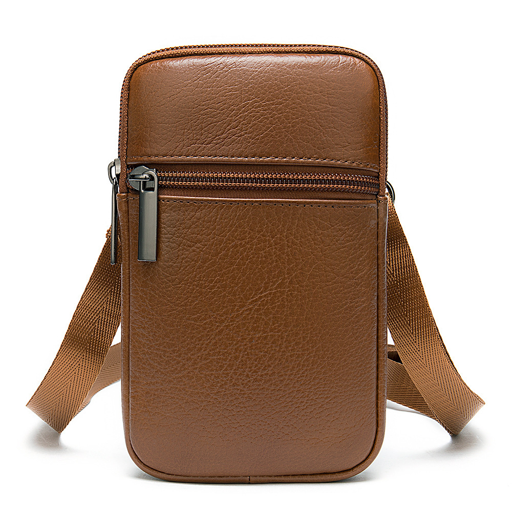 First Layer Cowhide Fanny Pack - Image 3