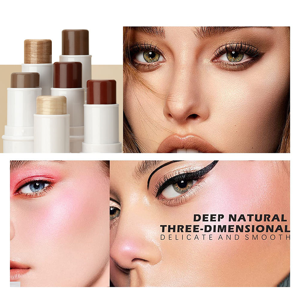 3 In 1 Highlighter Face Concealing Blush Stick