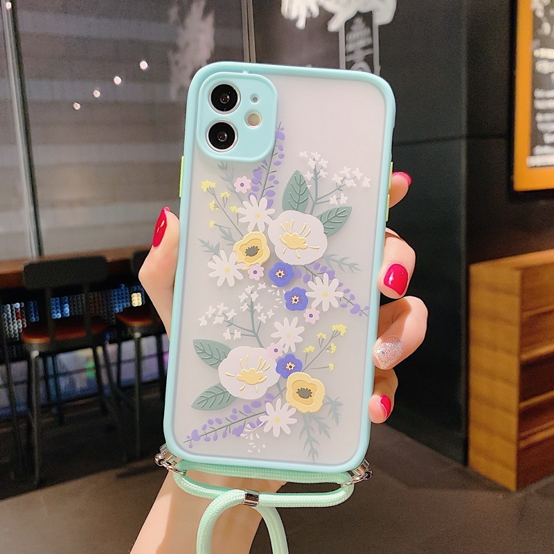 Lavender Floral Lanyard Phone Case - Image 5