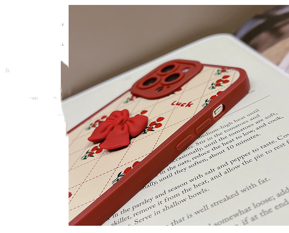 Cute Flower Bow Silicone Phone Case - Image 5