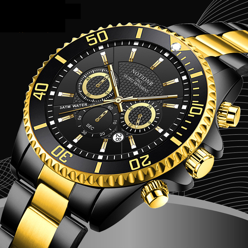 Luxury Gold Green Watch