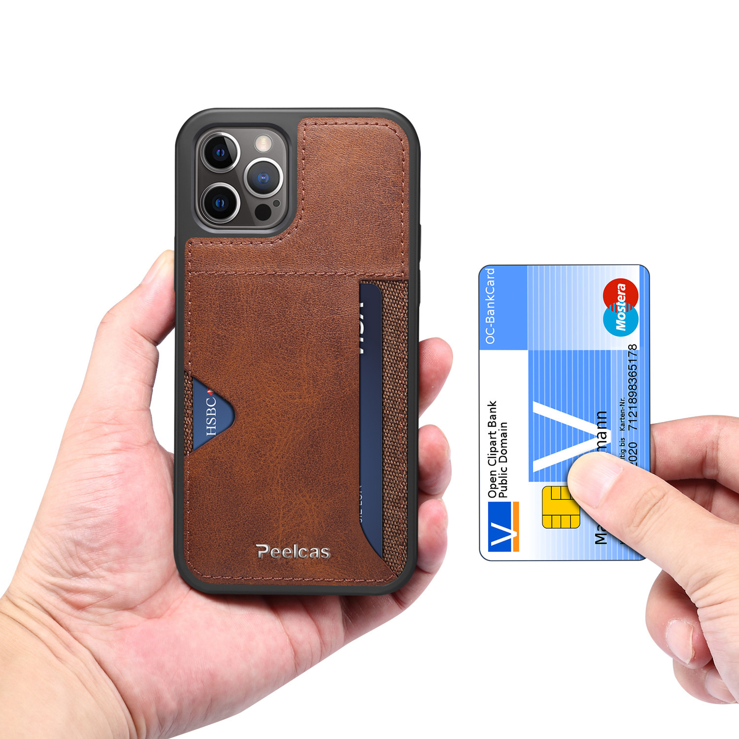 Business Back Leather Card Phone Case - Image 7