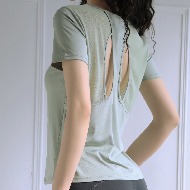 Short Sleeve Yoga Gym Sports Top - Image 3