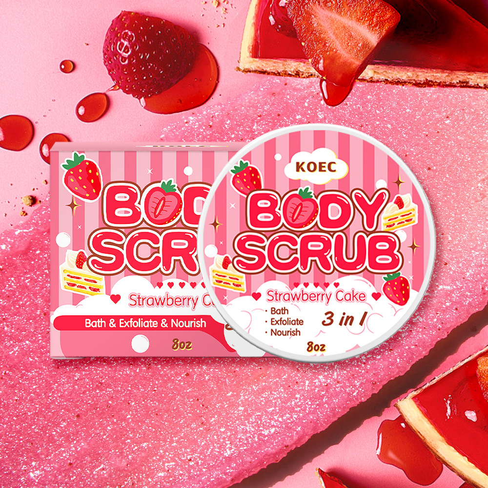 Deep Cleansing Strawberry Cake Body Scrub