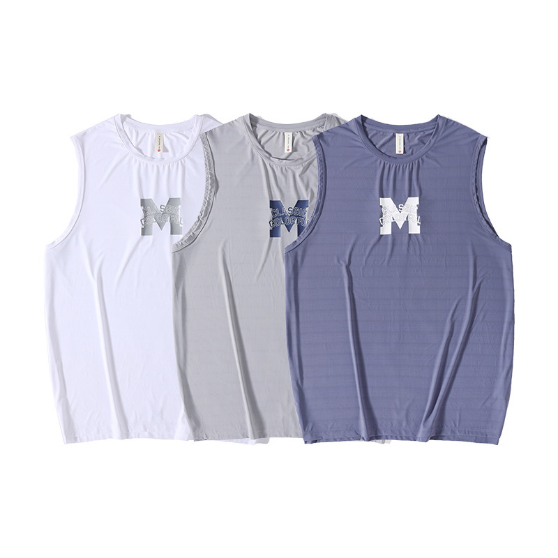Letter Print Sleeveless T-Shirt - Image 5