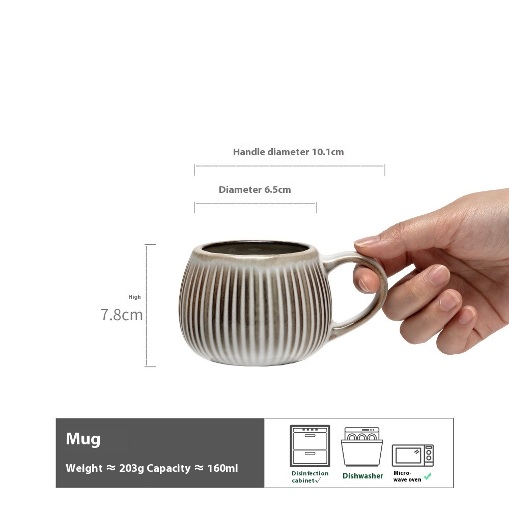 Creative American Embossed Ceramic Mug - Image 9