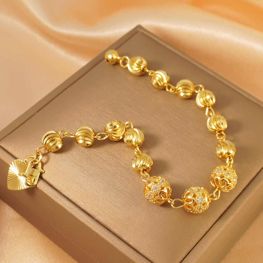Elegant 24k Gold Plated Copper Bracelet
