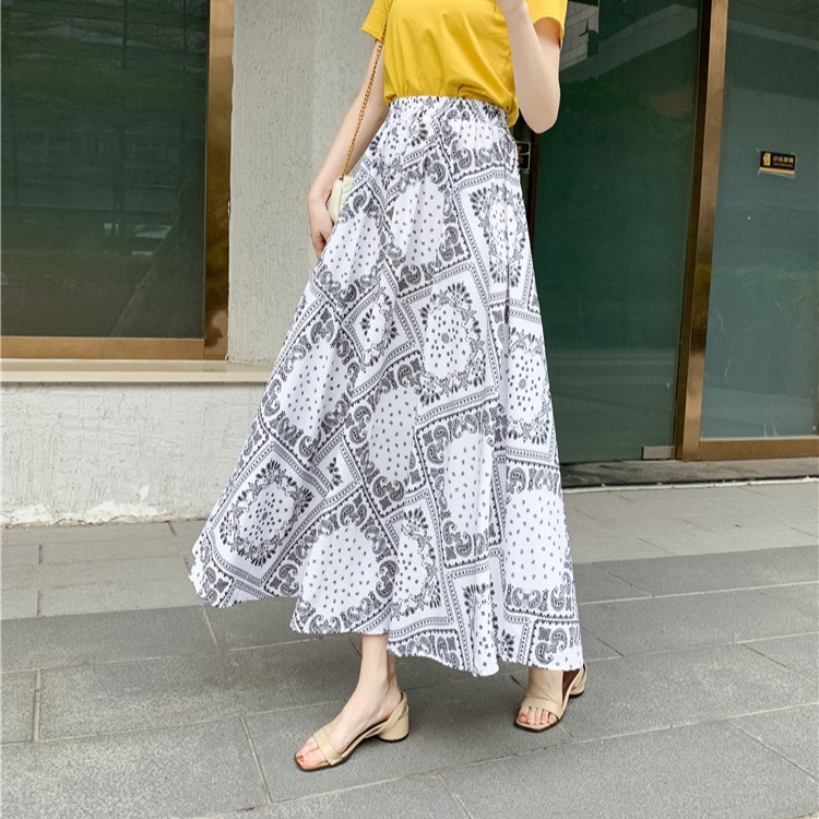 Retro Fashion Ethnic Big Swing A-line Skirt - Image 6