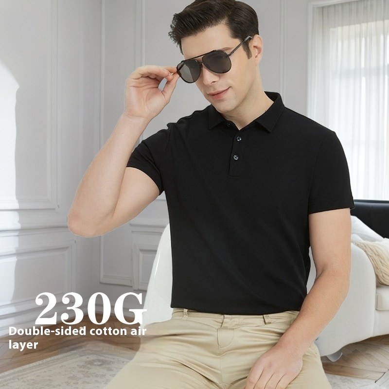 Double-sided Cotton Polo Shirt