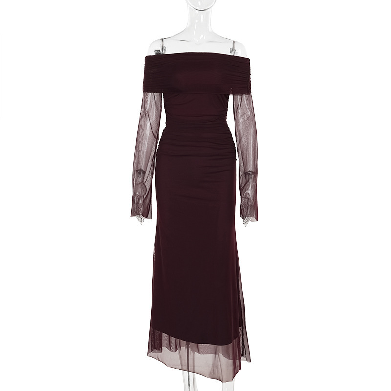Women's Fashion Slim Mesh Dress - Image 7