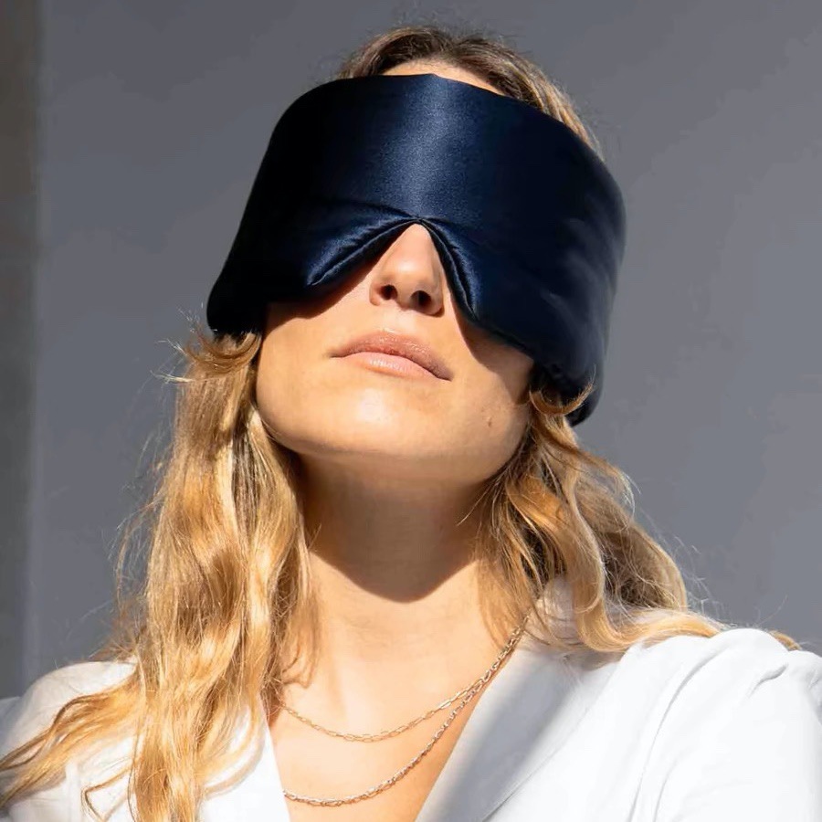 Breathable Ear Protection Silk Eye Mask For Sleep