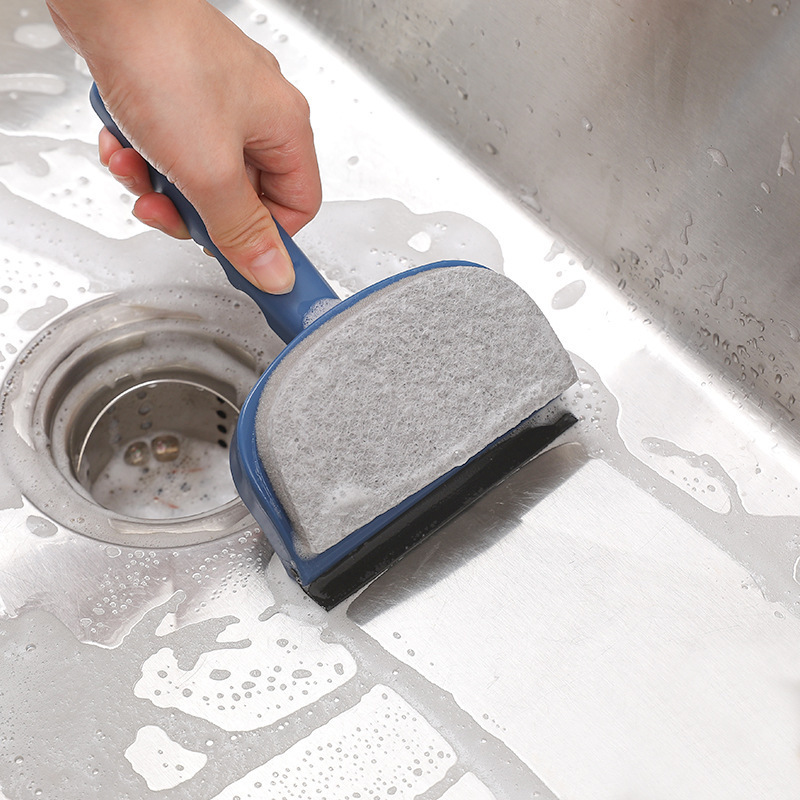 Dual-Purpose Scraping And Washing Wiper