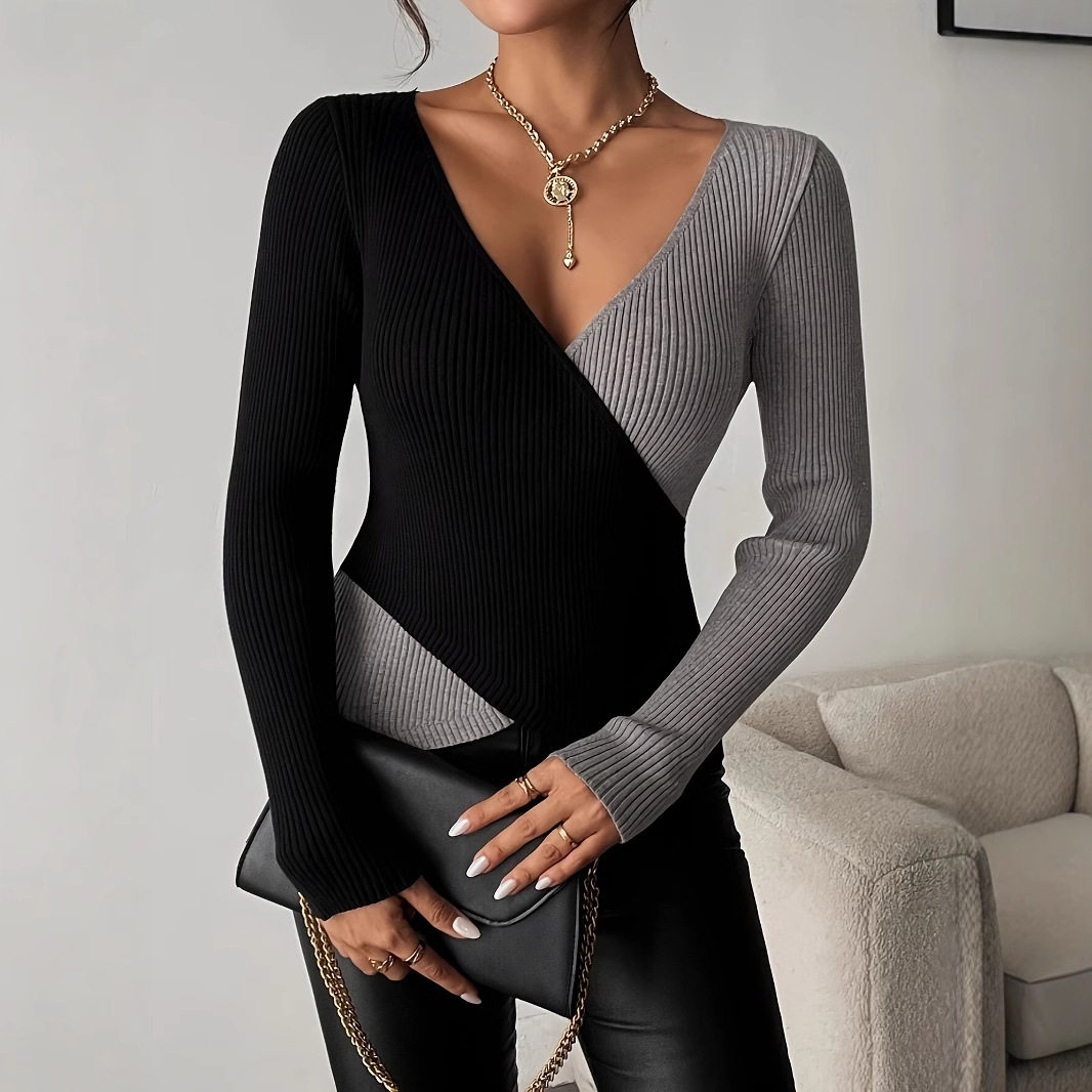 Mixed Color Stripe Knitwear - Image 8