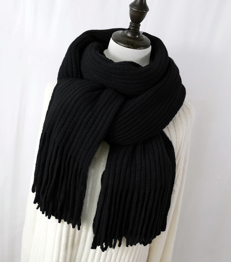 Versatile Knitted Couple Thickened Wool Scarf - Image 8