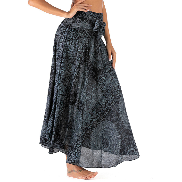 Ladies Fashion Two-Piece Swing Boho Skirt - Image 5
