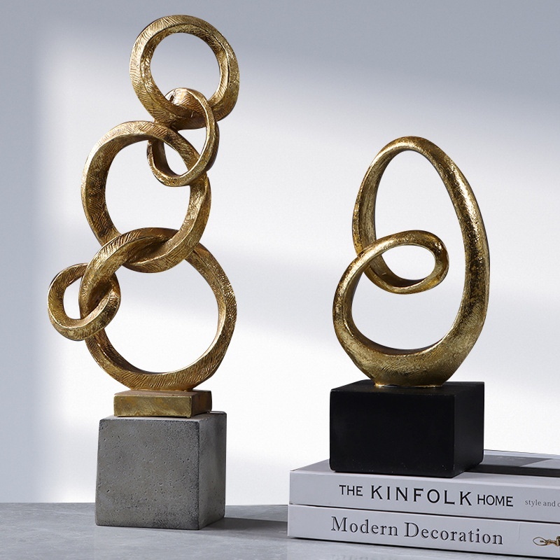 Modern Minimalist Geometric Ring Ornaments