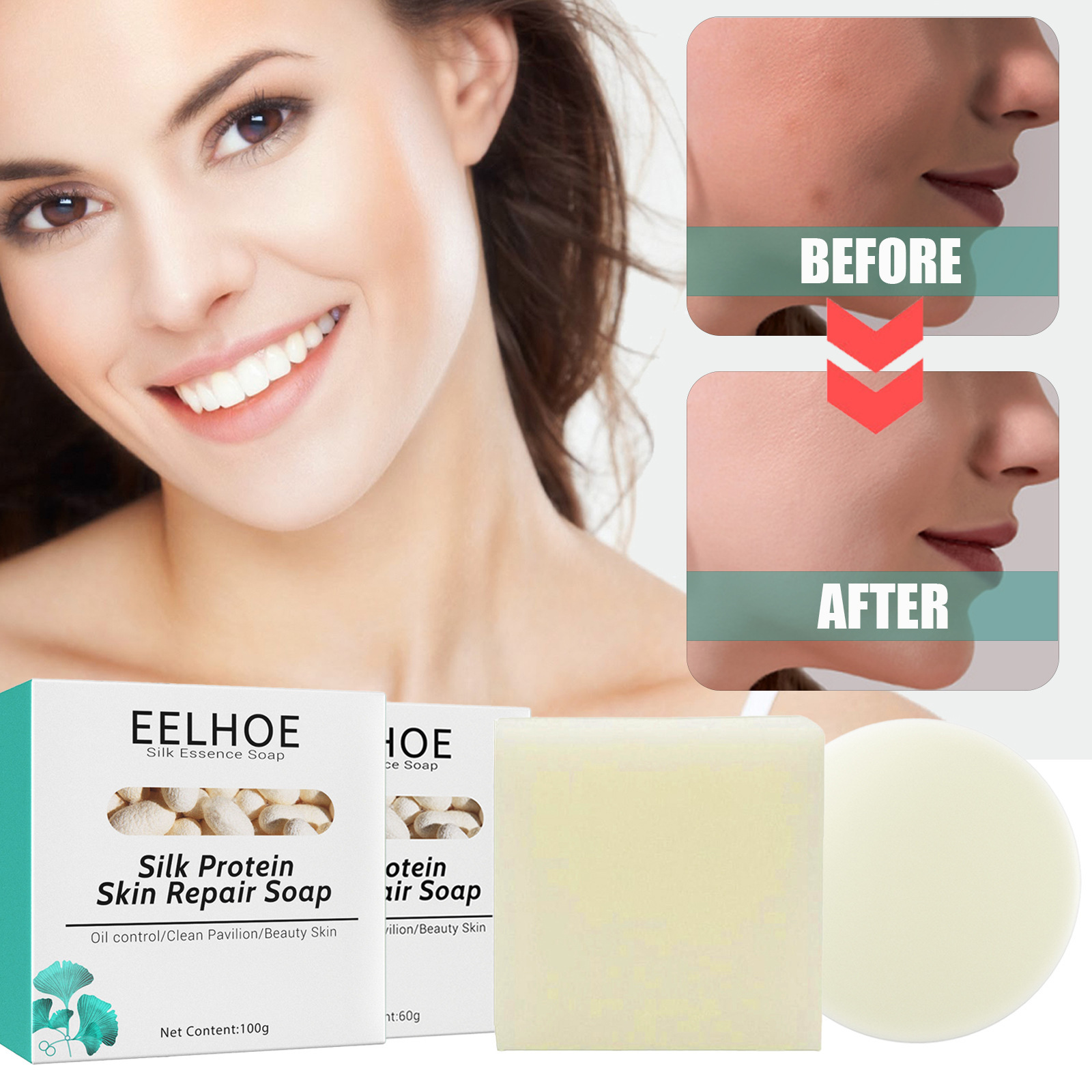 Skin Repair & Cleansing Silk Protein Mask Soap - Image 6