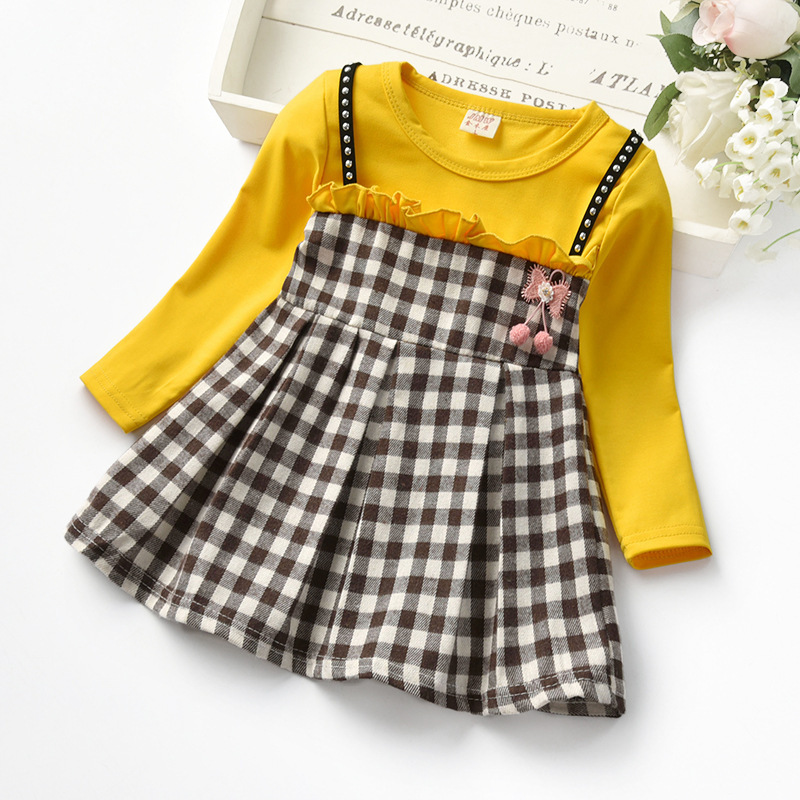 Rivet Plaid Long Sleeve Dress - Image 6