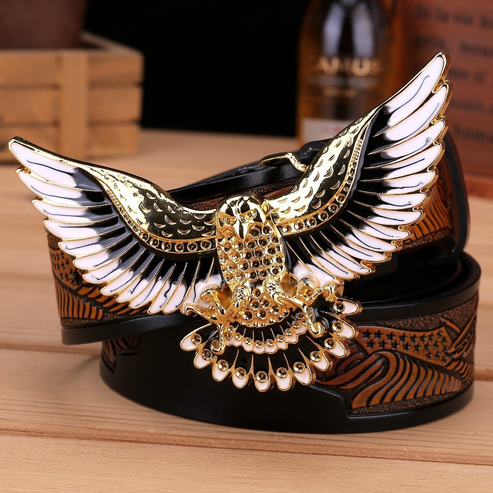 Men's Fashion Eagle Leather Belt - Image 9