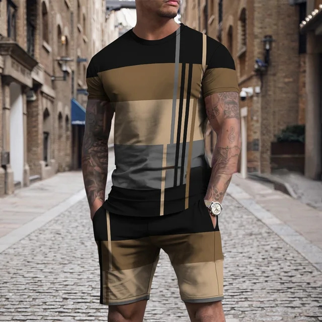 Short Sleeve Round Neck Sportswear Suit - Image 9