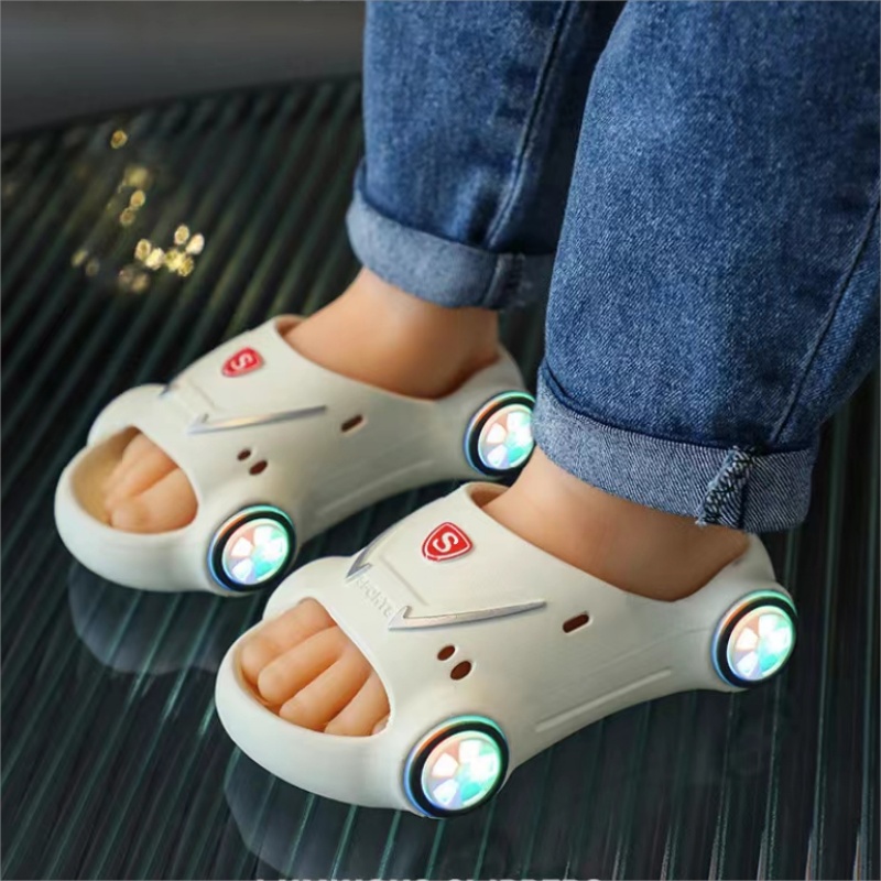 Glowing Cartoon Car Sandals